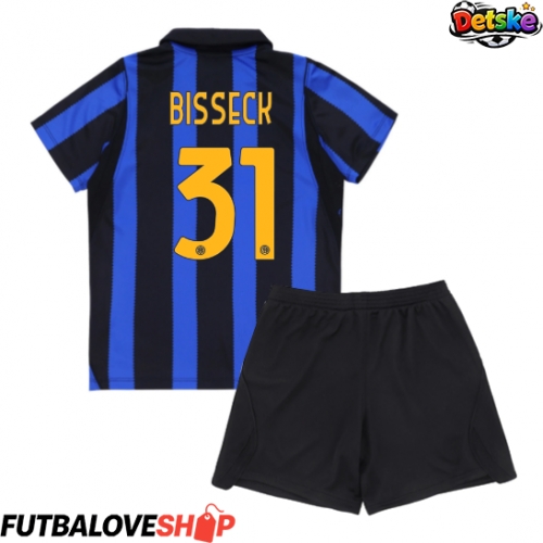 Dres Inter Milan Yann Bisseck #31 Domáci pre deti 2026-27 Krátky Rukáv (+ trenírky)